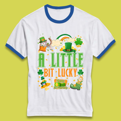 A Little Bit Lucky St. Patrick's Ringer T-Shirt