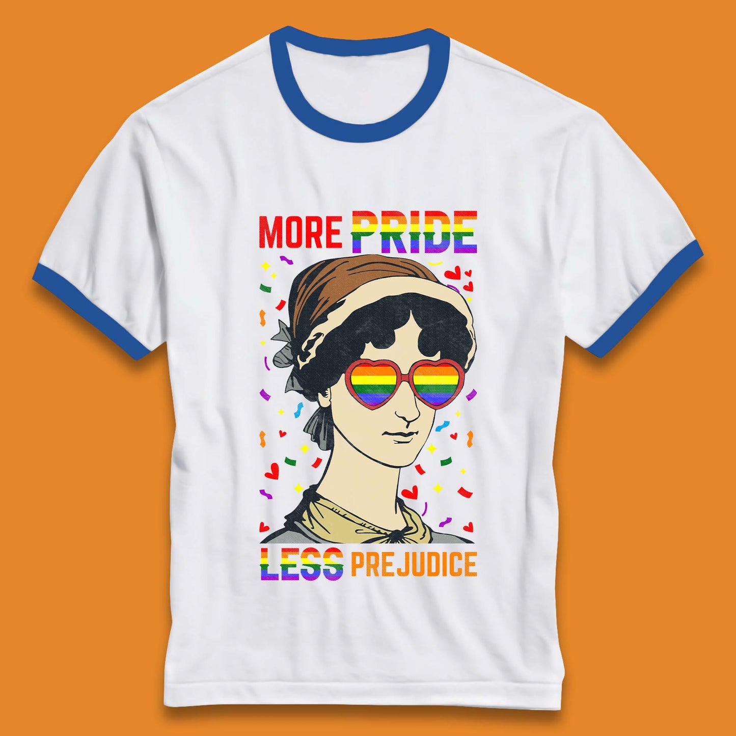 More Pride Less Prejudice Ringer T-Shirt