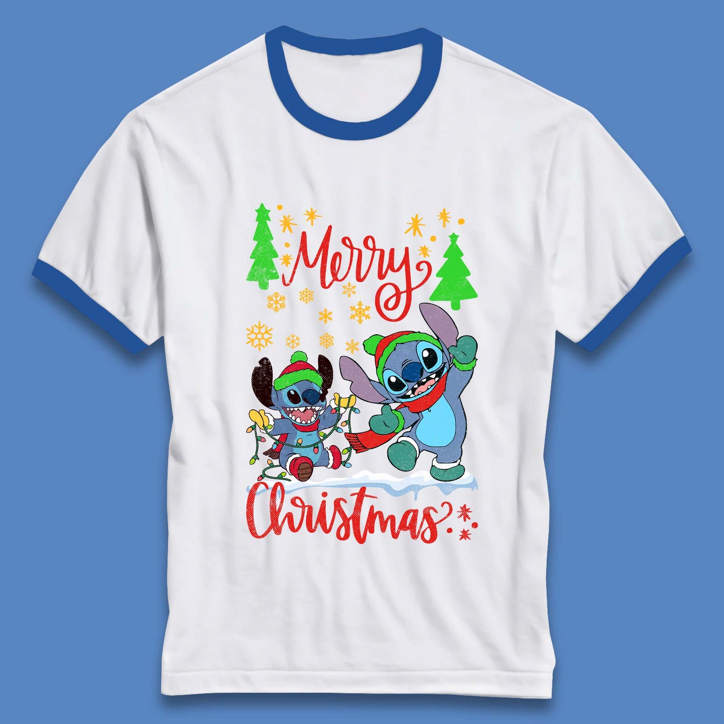 Stitch Squad Christmas Ringer T-Shirt