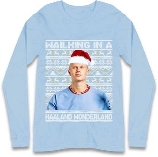 erling haaland christmas long sleeve t shirt