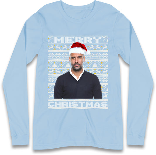 pep guardiola christmas long sleeve t shirt