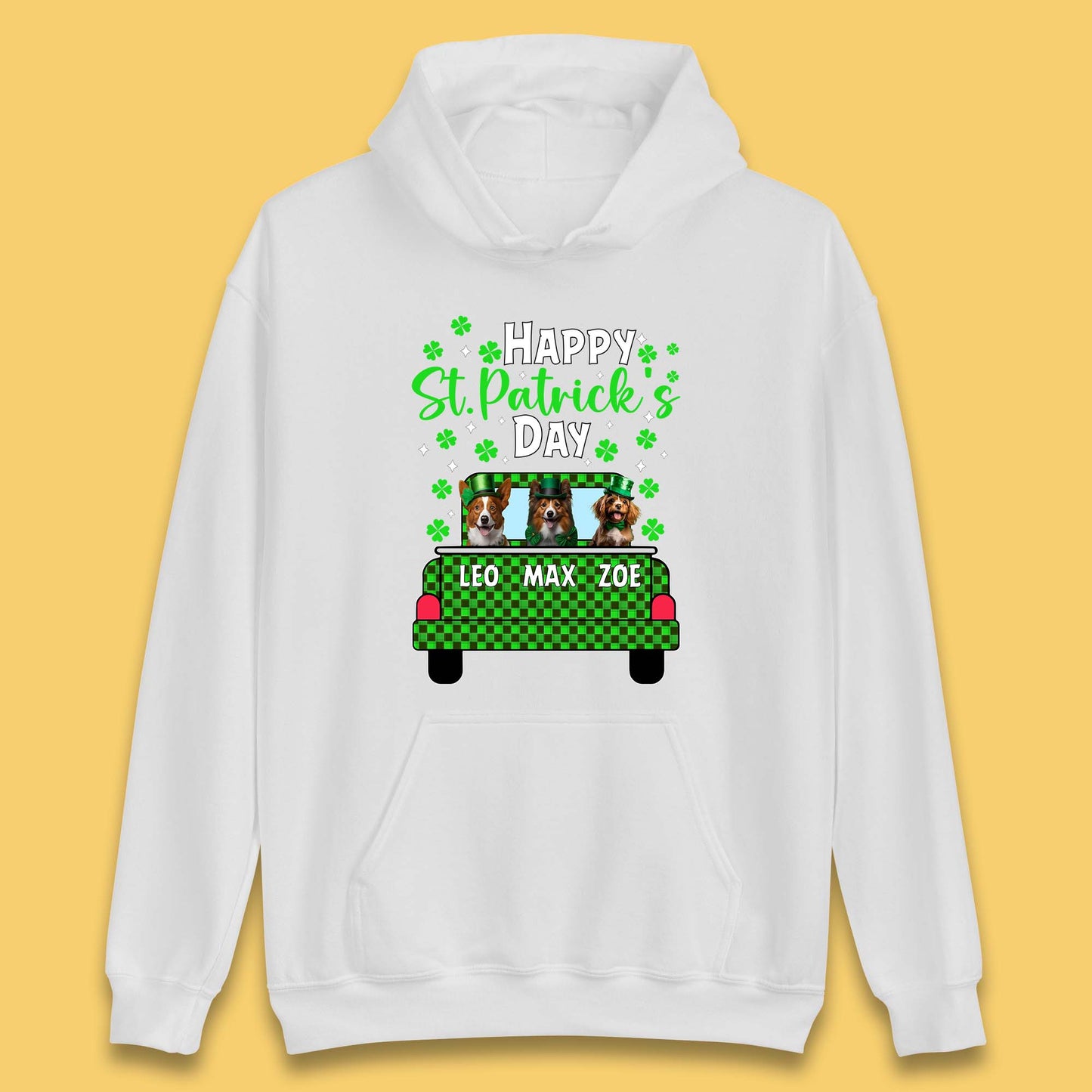 Personalised Dog St. Patrick's Day Unisex Hoodie