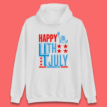 Happy 4th Of July Independence Day Statue Of Liberty Patriotic Celebration Unisex Hoodie