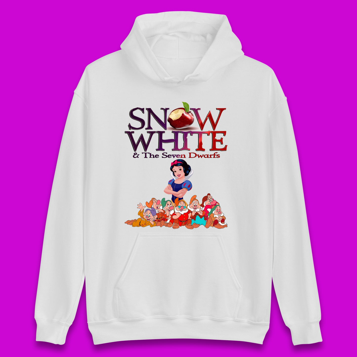 Disney Snow White And The Seven 7 Dwarfs Disney Dwarfs Group Grumpy Sleepy Dopey Doc Sneezy Bashful Happy Disneyland Cartoon Character Unisex Hoodie