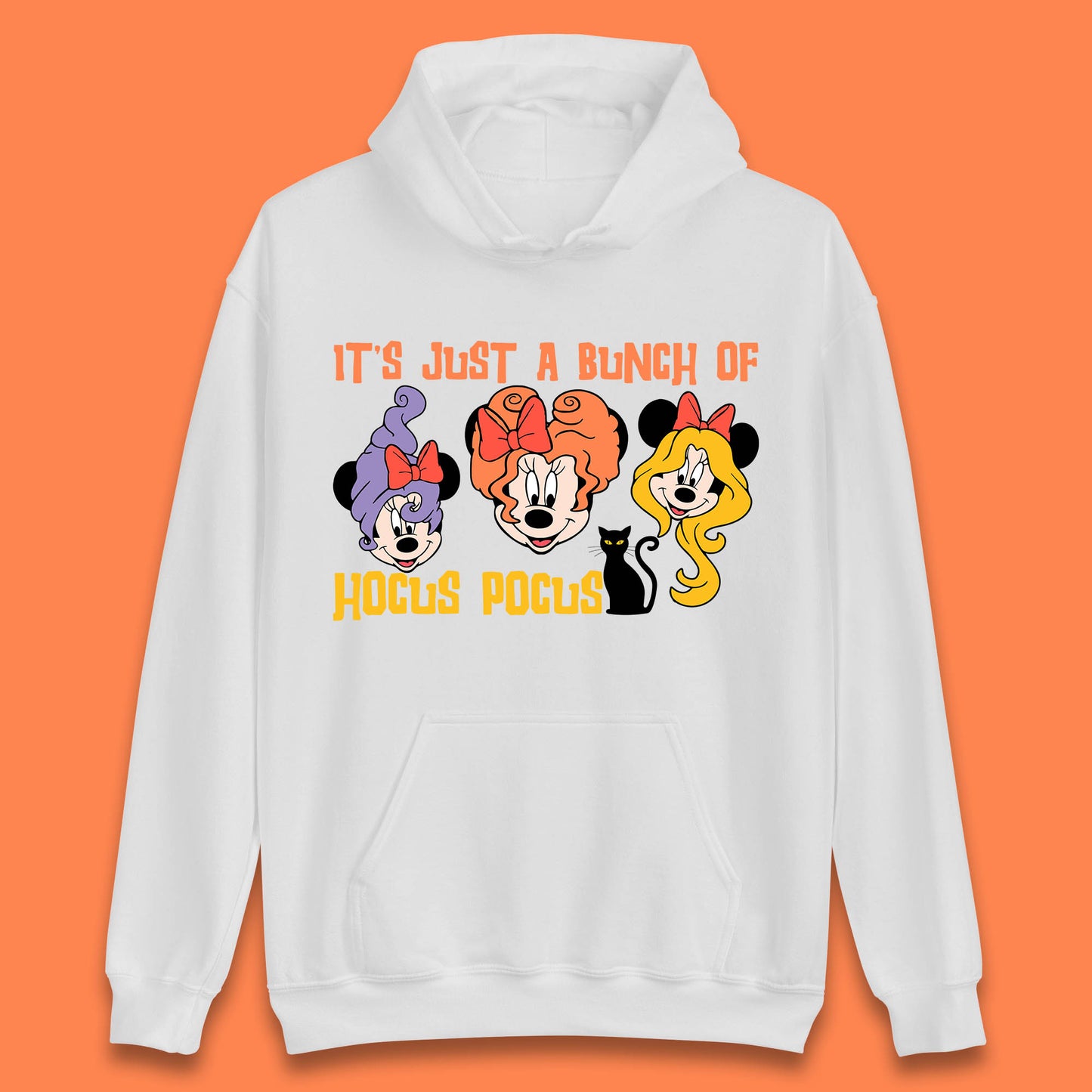 It's Just A Bunch Of Hocus Pocus Halloween Witches Minnie Mouse & Friends Disney Trip Unisex Hoodie