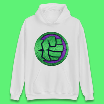 Marvels Avengers The Incredible Hulk Smash Fist Circle Logo Hulk Giant Man Hulk Superhero Movies Unisex Hoodie