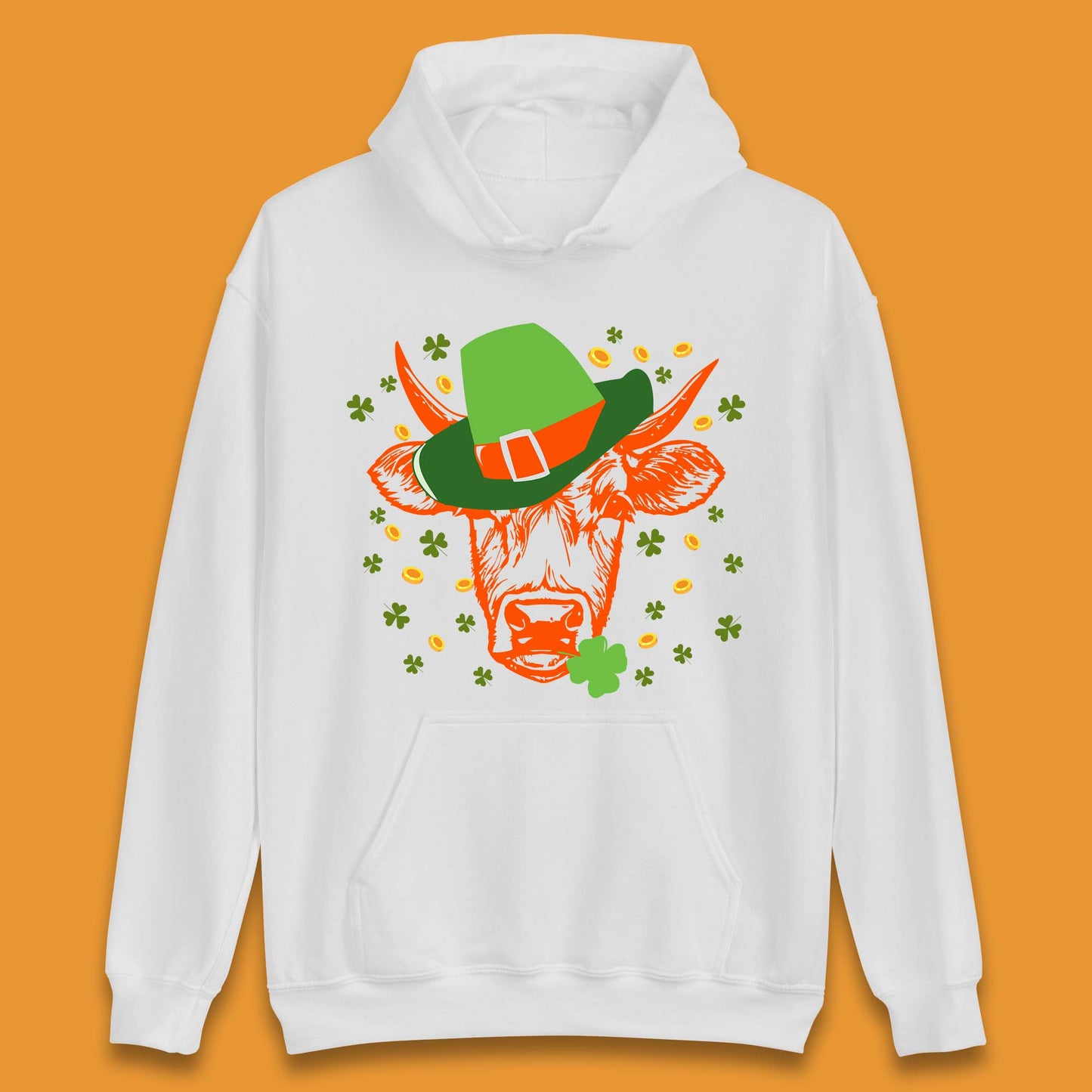 St Patrick's Cow Unisex Hoodie