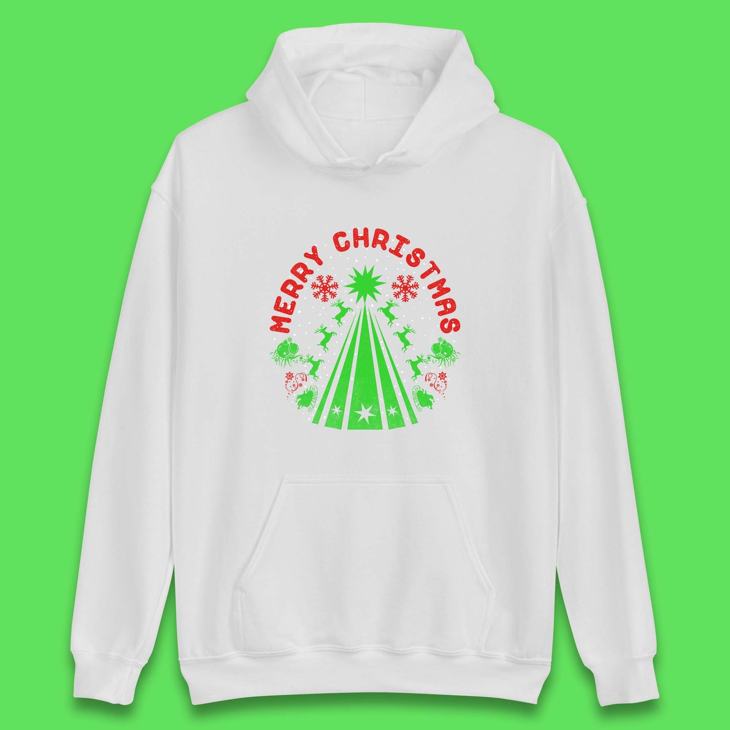 merry christmas reindeers hoodie