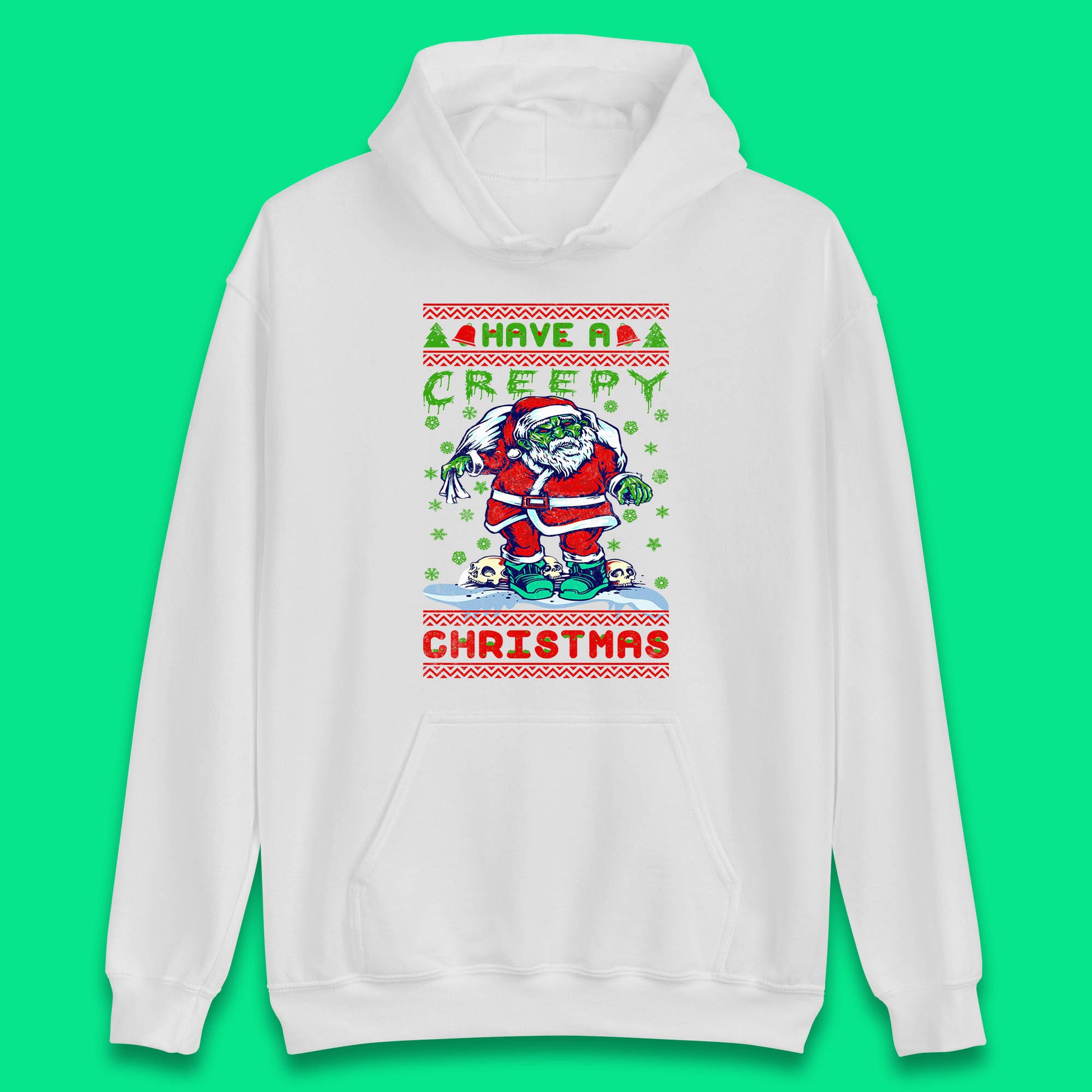 zombie santa claus hoodie