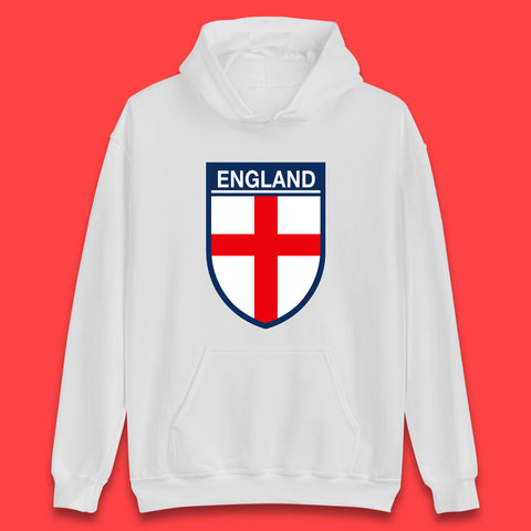 Flag of England Shield Printed Hoodie