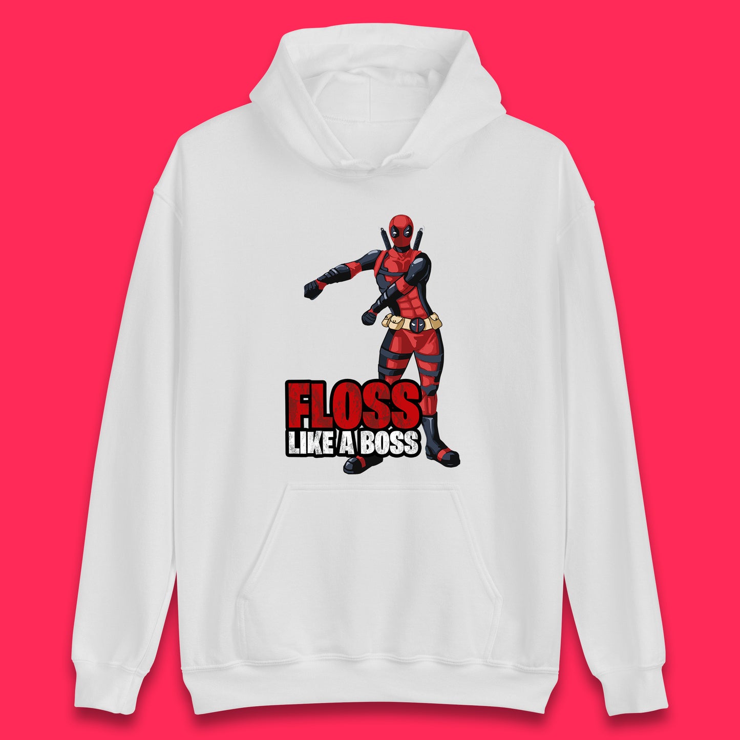 Floss Lika A Boss Deadpool Floss Floss Dance Deadpool Fictional Character Superhero Comic Book Character Floss Dancing Deadpool Marvel Comics Unisex Hoodie