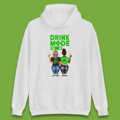 Personalised Drink Mode On Unisex Hoodie