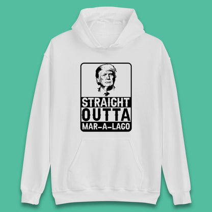 Donald Trump Straight Outta Mar-A-Lago USA Mugshot President Elections 2024 Unisex Hoodie