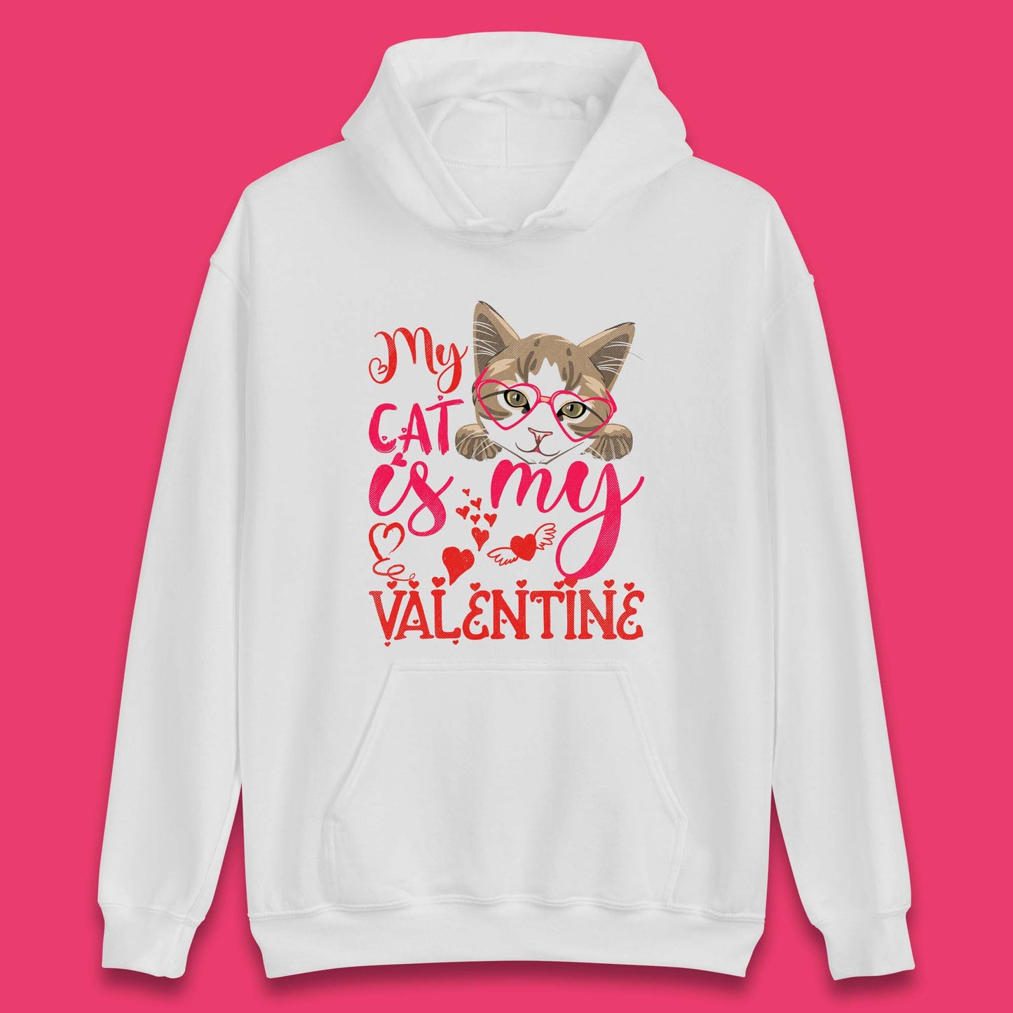 Cat Valentines Day Hoodie