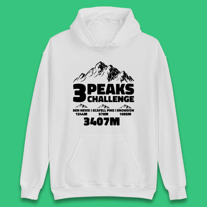 3 Peaks Challenge Hiking Unisex Hoodie