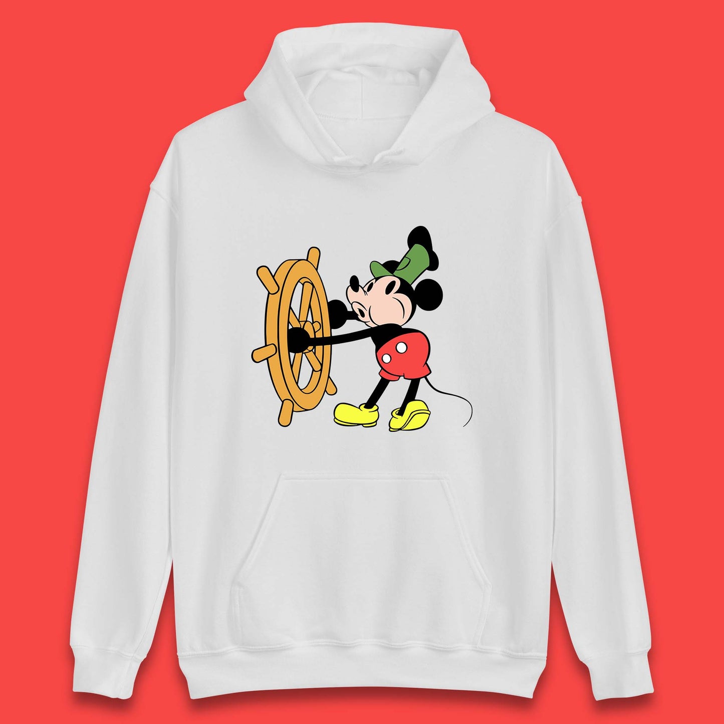 Classic Disney Mickey Mouse Steamboat Willie Disneyland Magic Kingdom Trip Unisex Hoodie