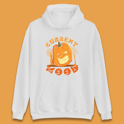 Current Mood Halloween Pumpkin Evil Scary Smile Horror Jack-o-Lantern Unisex Hoodie