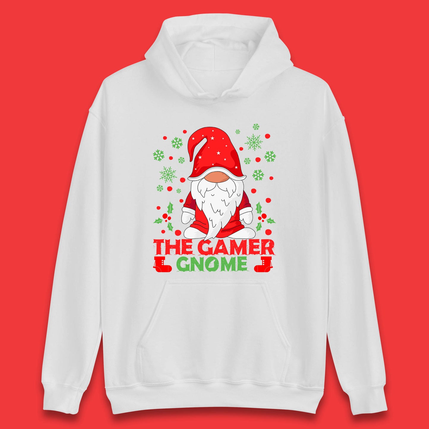 the gamer gnome christmas hoodie