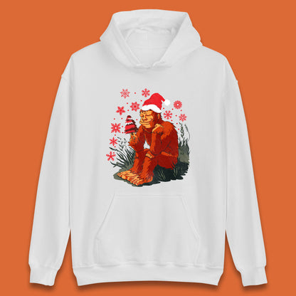 bigfoot christmas tree hoodie