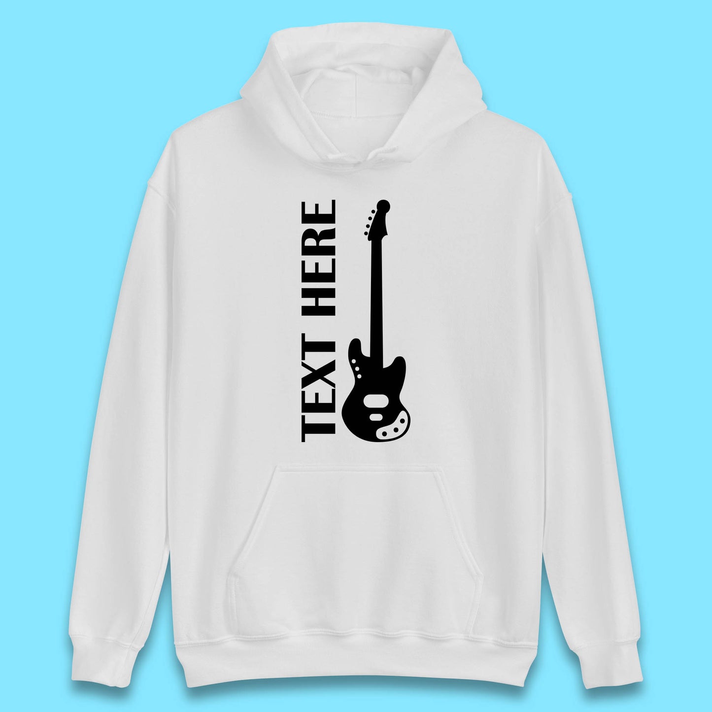 Personalised Guitarist Your Text Here Guitar Player Musician Music Lover Unisex Hoodie