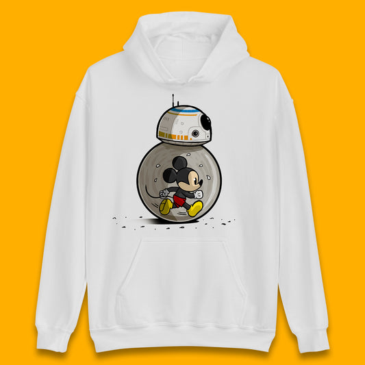 Disney Mickey Mouse BB-8 Funny Star Wars BB8 Running Mickey Disney Trip Star Wars 46th Anniversary Unisex Hoodie