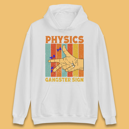 Physics Gangster Sign  Right Hand Rule Funny Parody Science Scientist Unisex Hoodie