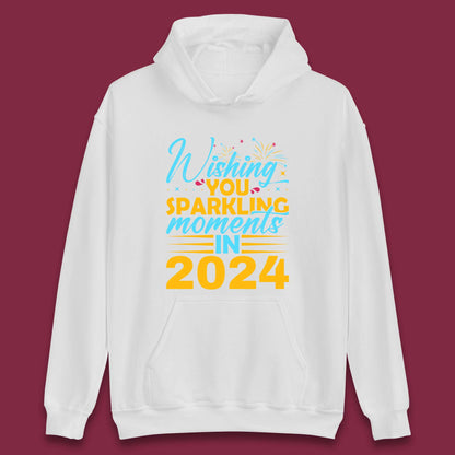 Wishing You Sparkling Moments in 2024 Unisex Hoodie