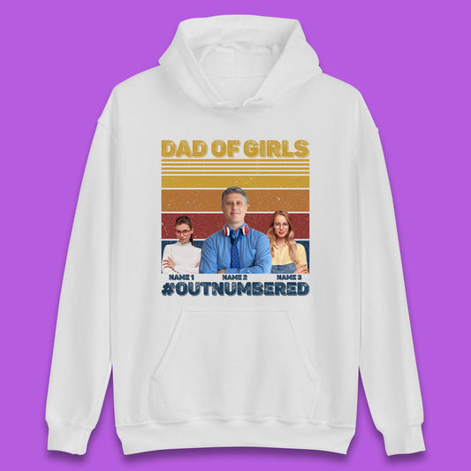 Personalised Dad Of Girls Unisex Hoodie