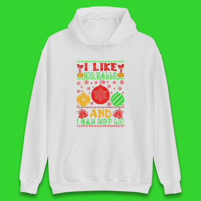 funny balls christmas hoodie