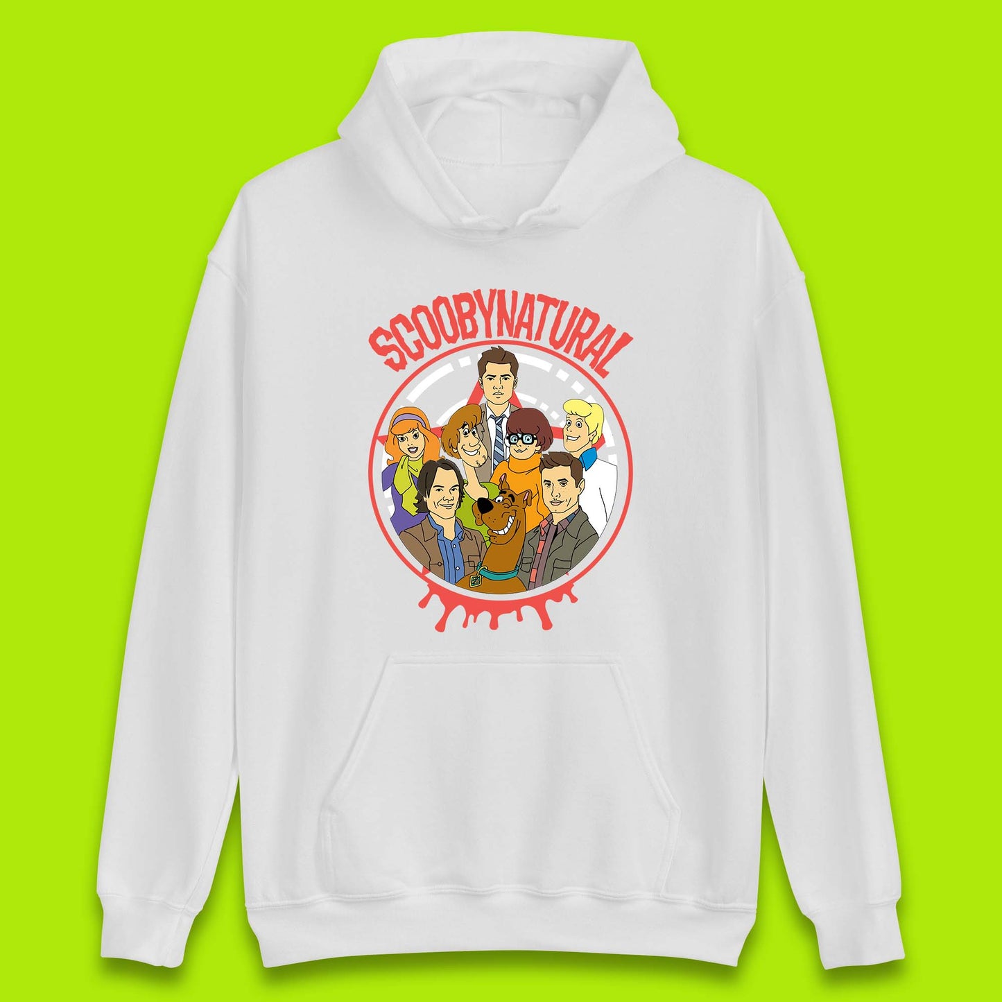 Scooby-Doo Scoobynatural Mash Up Group Shot Poster Happy Halloween Unisex Hoodie