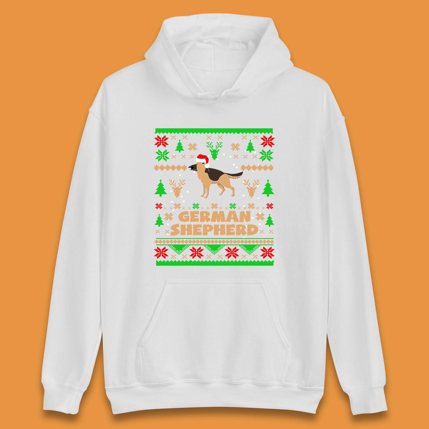 German Shepherd Dog Christmas Unisex Hoodie