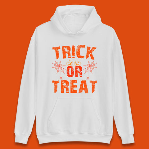 Trick Or Treat Happy Halloween Horror Scary Spooky Season Vibes Unisex Hoodie