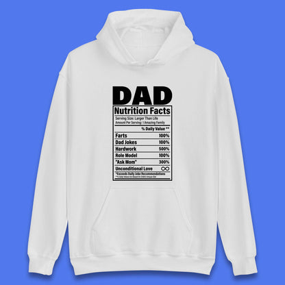 Dad Nutrition Fact Unisex Hoodie