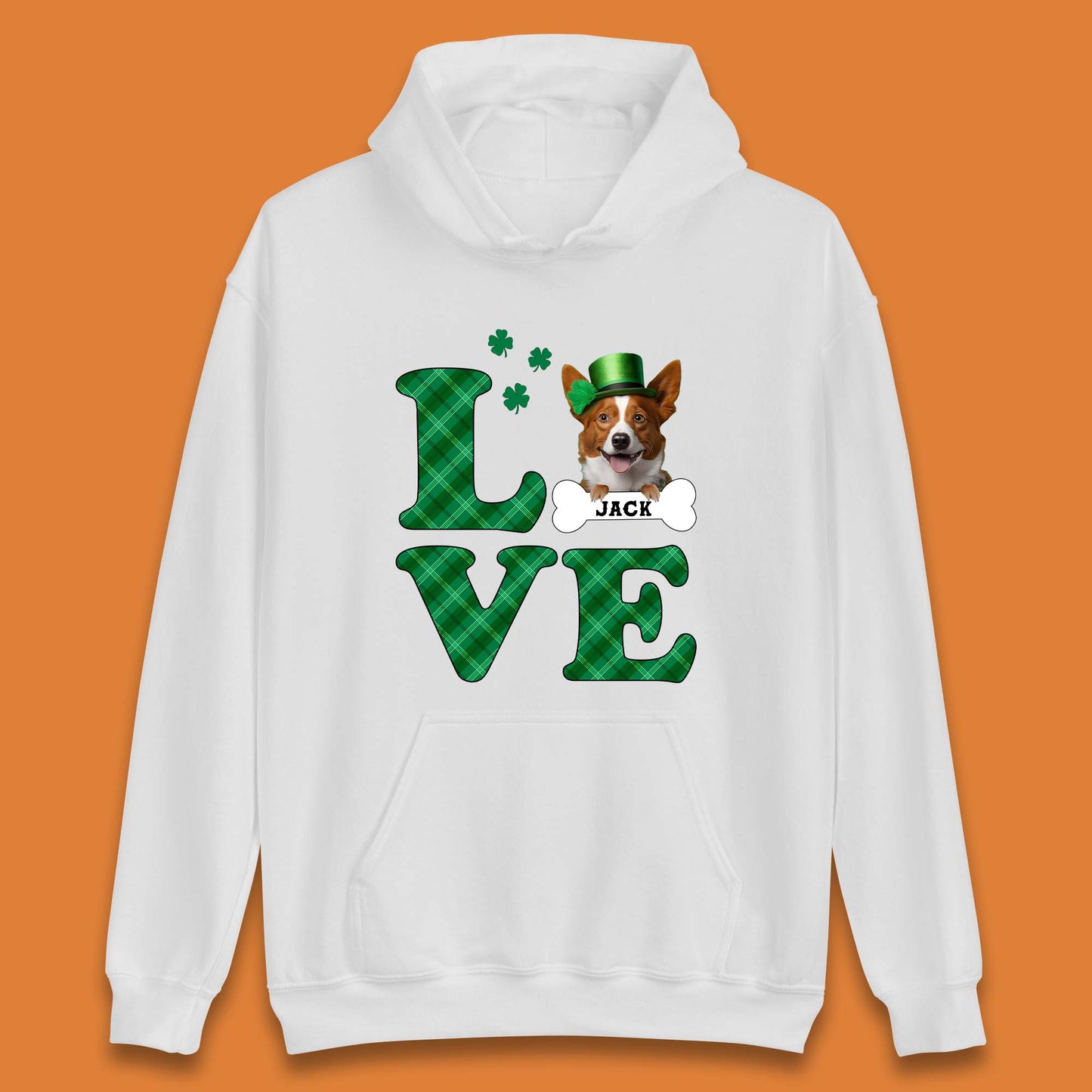 Personalised Love St. Patrick's Dog Unisex Hoodie