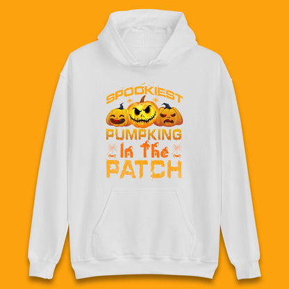 Spookiest Pumpkin In The Patch Spooky Season Happy Halloween Unisex Hoodie