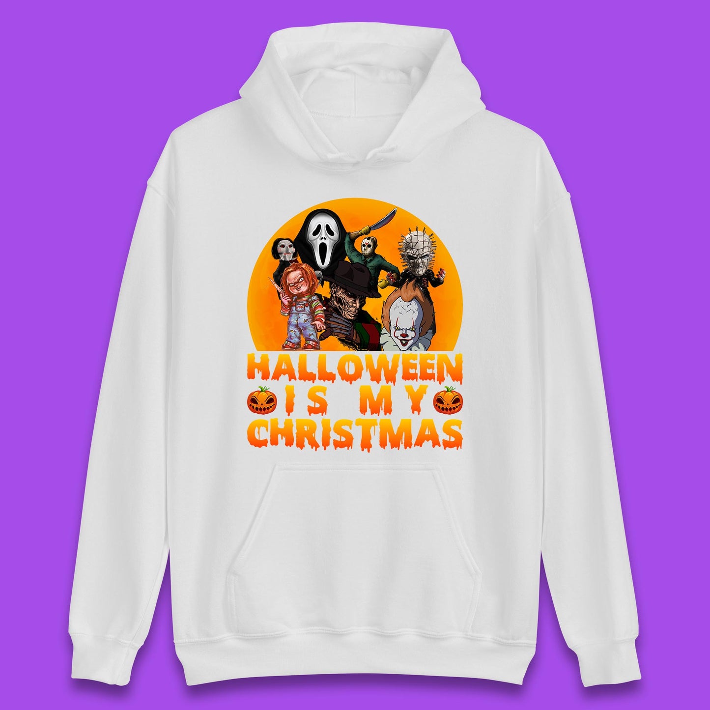 iconic horror movie characters hoodie