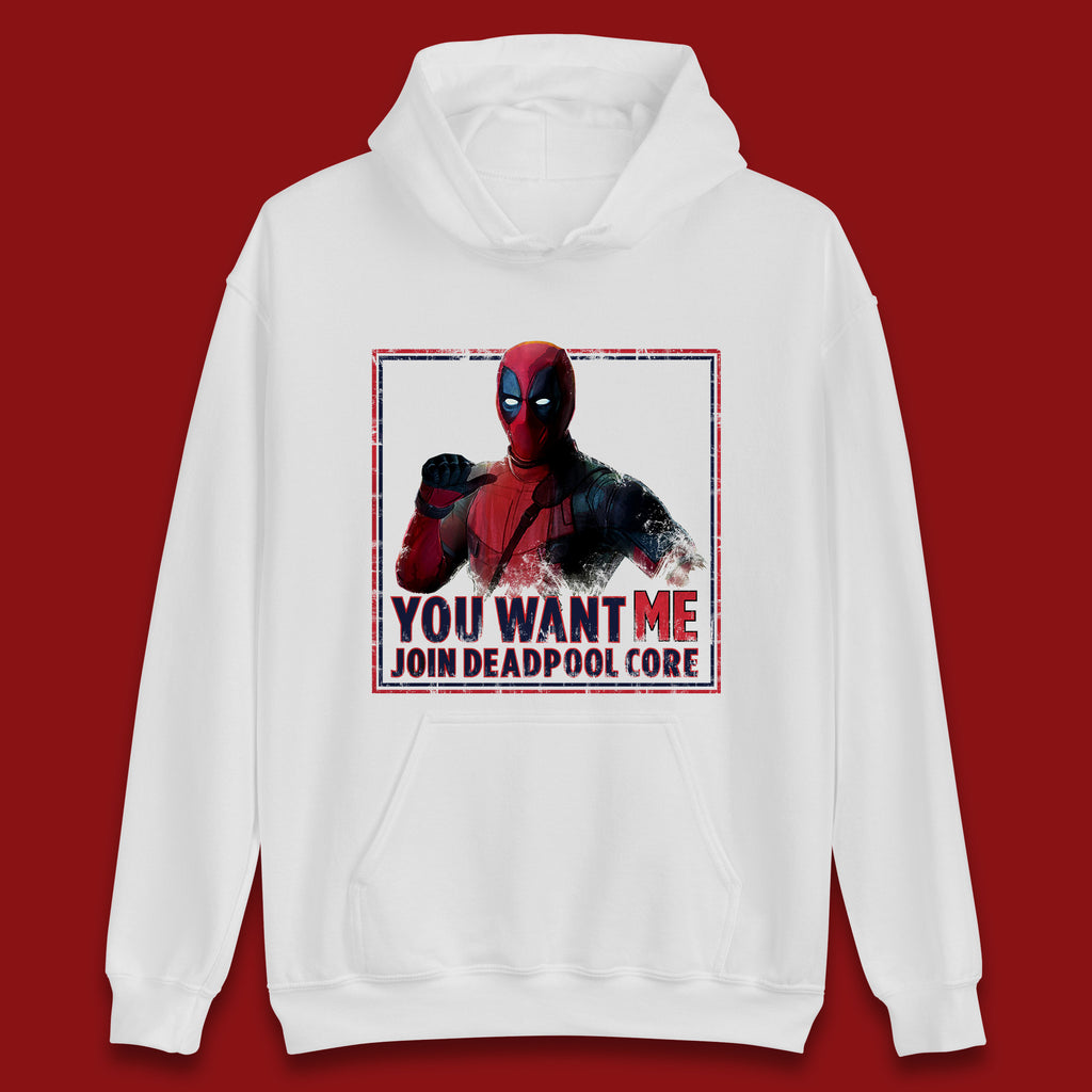You Want Me Join Deadpool Core Marvel Comics Deadpool Superhero Comic Book Fictional Character Unisex Hoodie