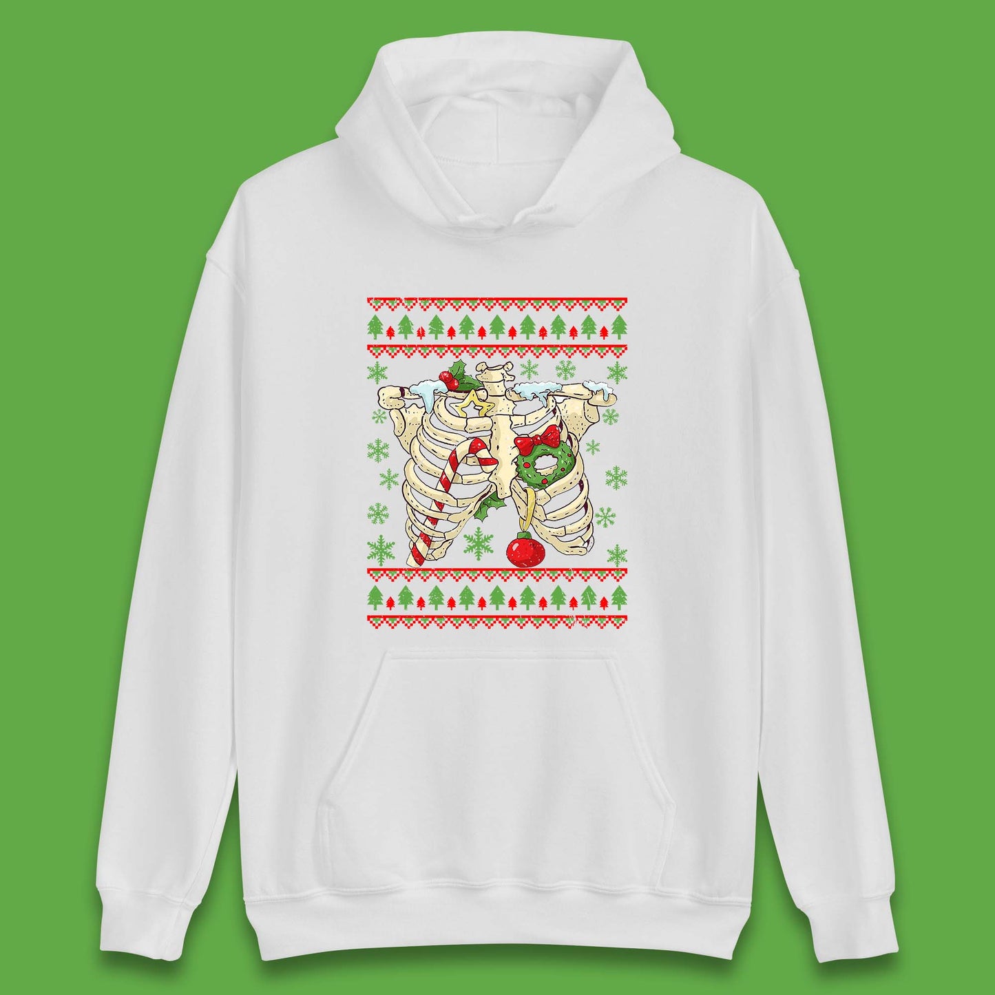 Christmas Ribs Skeleton Unisex Hoodie