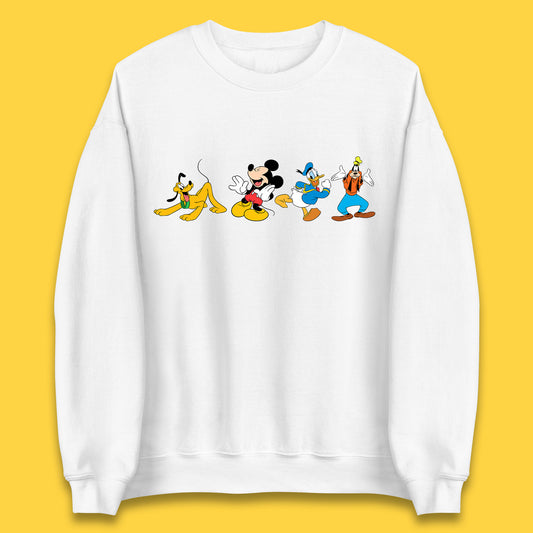 Mickey And Friends Mickey Mouse Daisy Duck Pluto Goofy Donald Duck Disney Group Disney Best Friends Unisex Sweatshirt