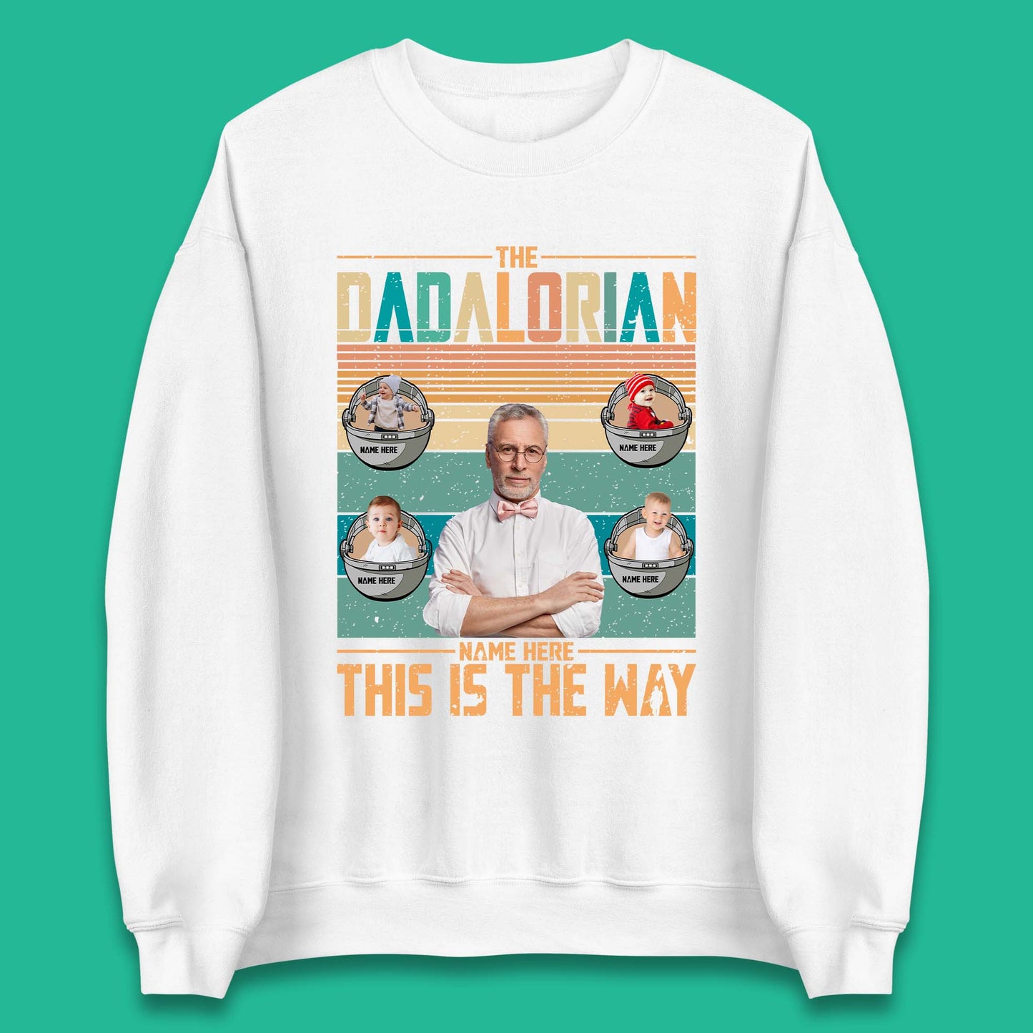 Personalised The Dadalorian Unisex Sweatshirt