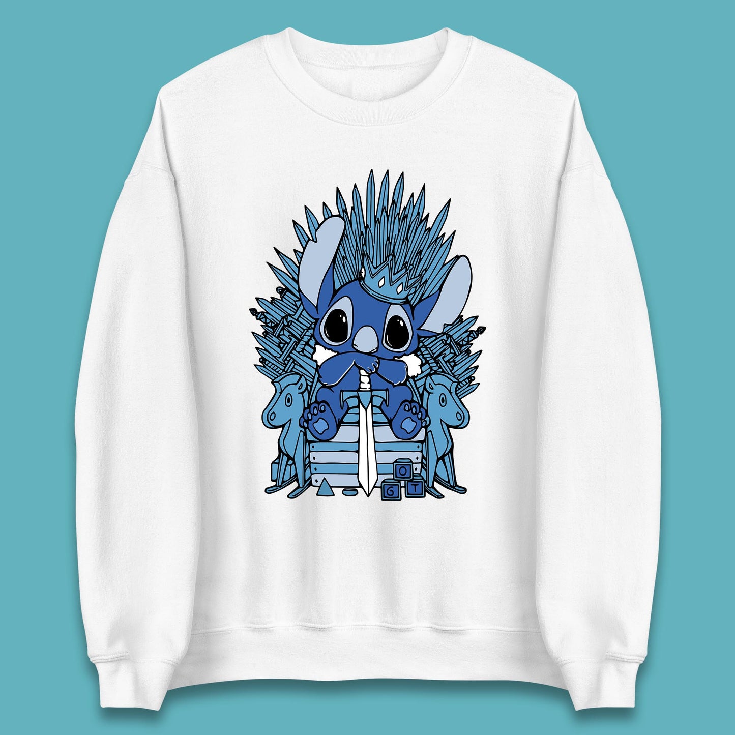 Disney Stitch Game Of Thrones Movie Parody The Throne Lilo And Stitch Unisex Sweatshirt