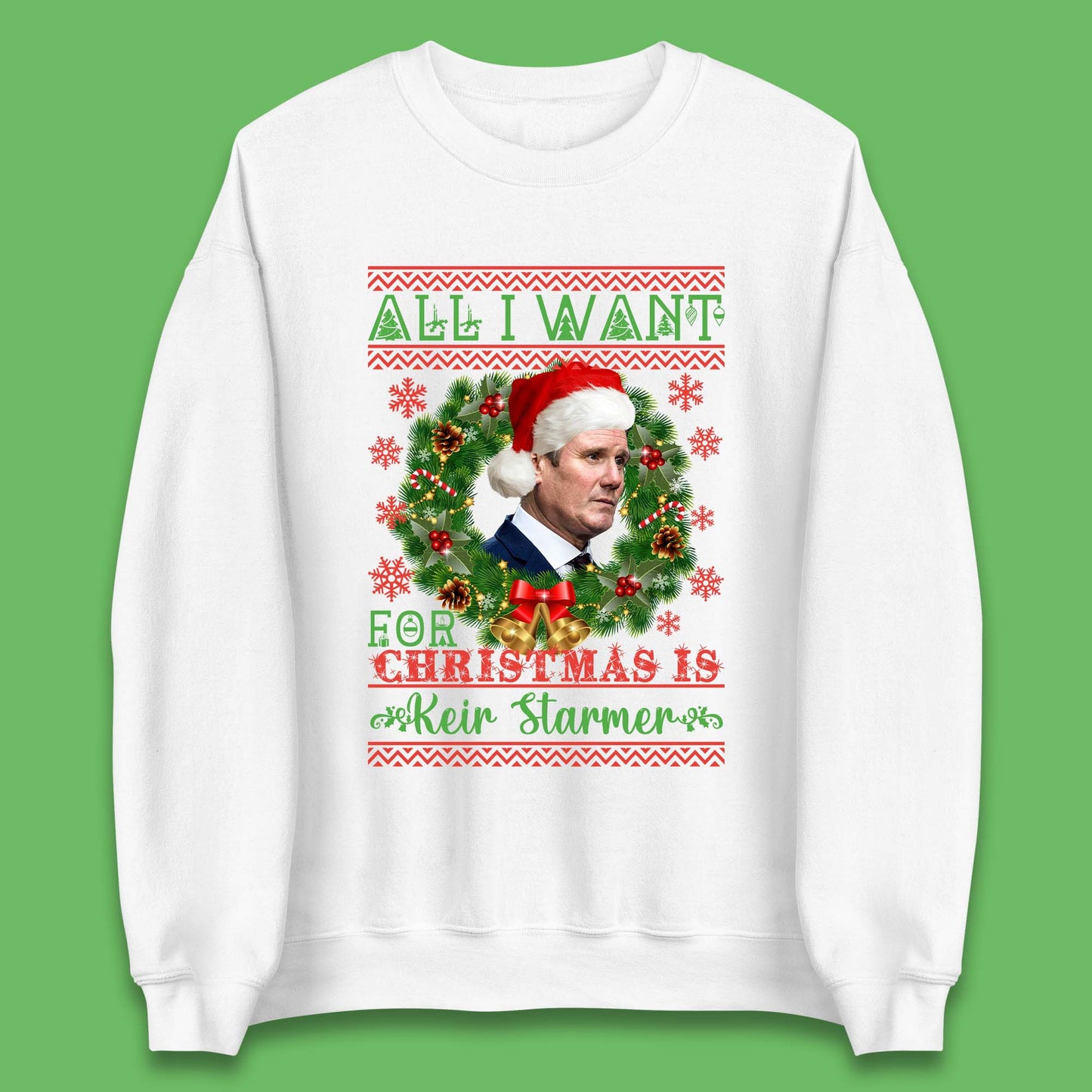 Keir Starmer Christmas sweatshirt