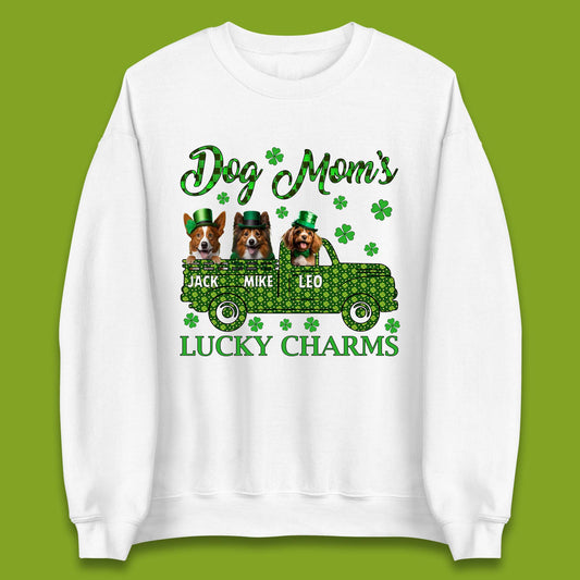 Personalised Dog Mom's Lucky Charms Unisex Sweatshirt