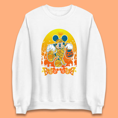 Disney Halloween Boo Mummy Mickey Mouse Horror Scary Disneyland Trip Unisex Sweatshirt