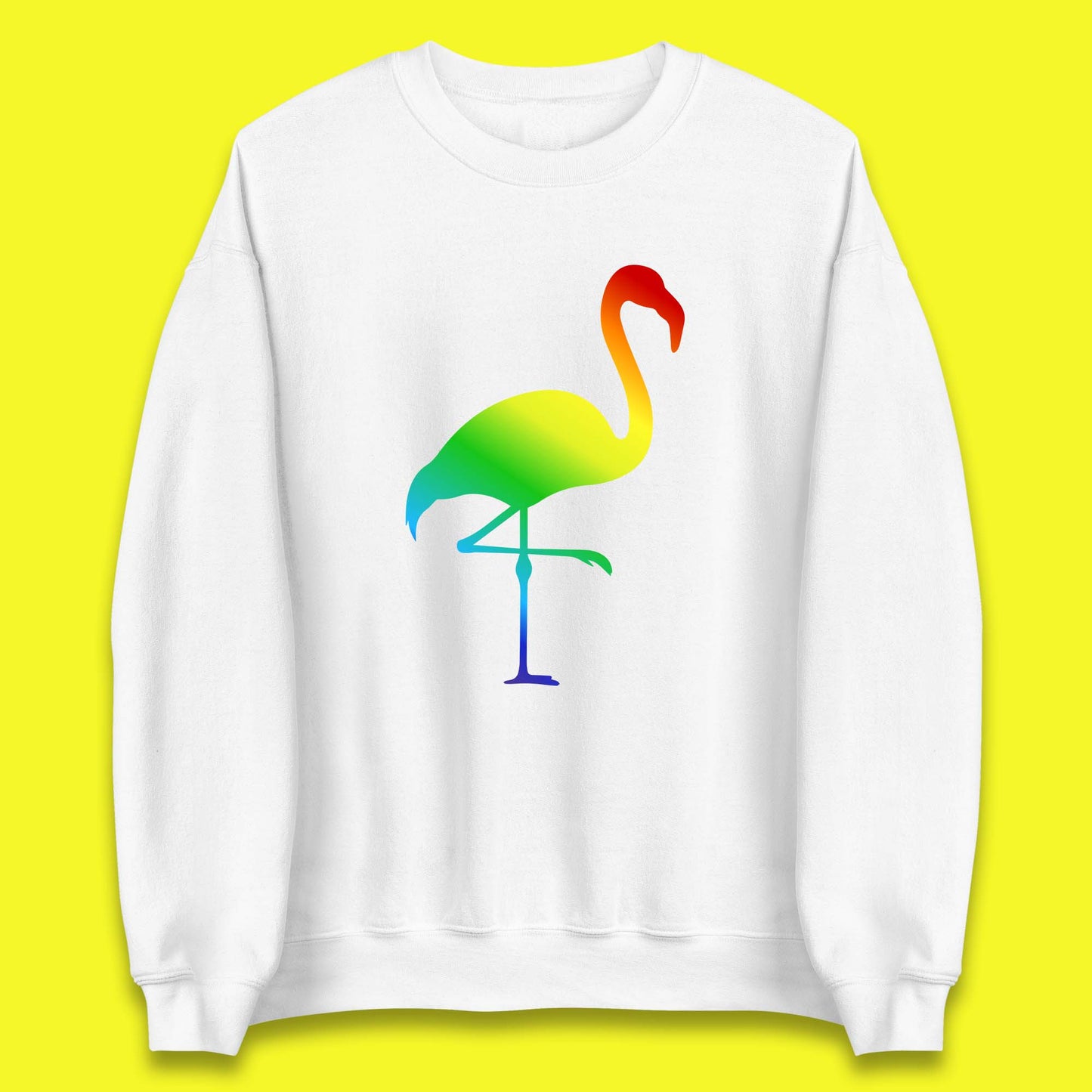 Rainbow Flamingo LGBTQ Gay Rights Pride Parade LGBT Flamingo Lovers Unisex Sweatshirt