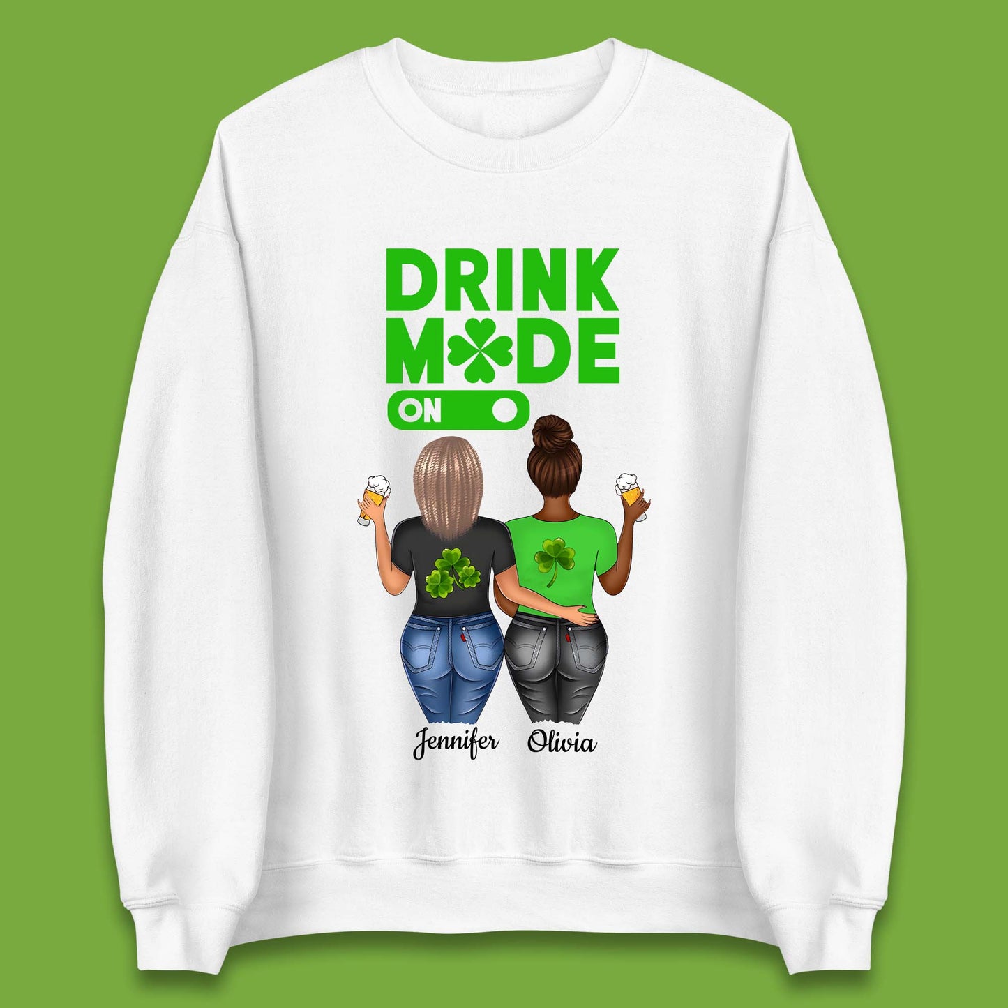 Personalised Drink Mode On Unisex Sweatshirt