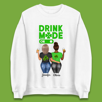 Personalised Drink Mode On Unisex Sweatshirt