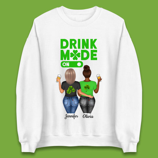 Personalised Drink Mode On Unisex Sweatshirt