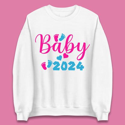 Baby 2024 Pregnancy Announcement Unisex Sweatshirt