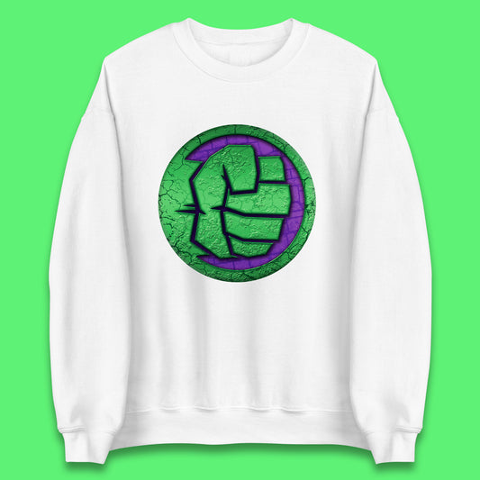 Marvels Avengers The Incredible Hulk Smash Fist Circle Logo Hulk Giant Man Hulk Superhero Movies Unisex Sweatshirt